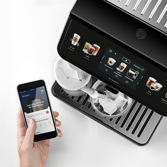 Кофемашина DeLonghi ECAM450.86.T черный/серебристый в магазине «На диване» в Рязани  — Выгодная цена