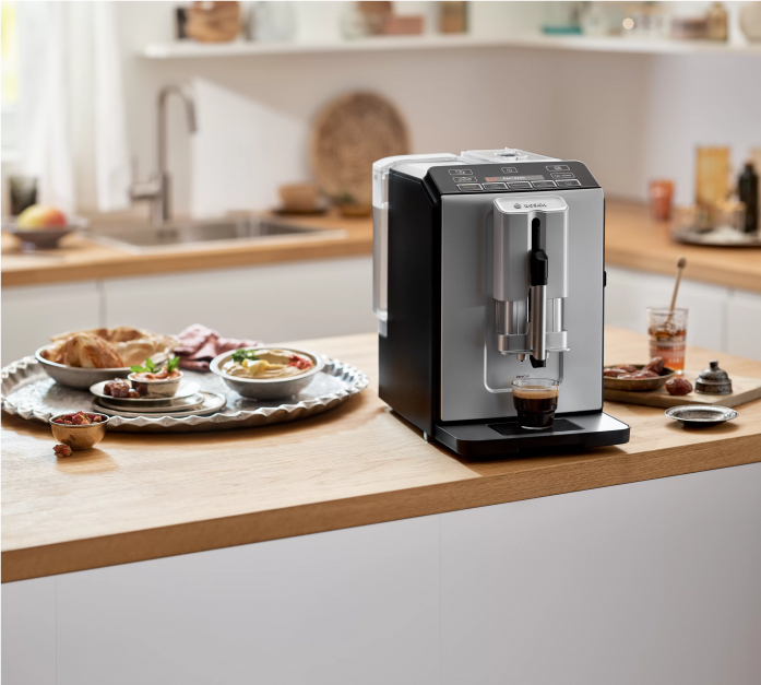 Кофемашина Bosch TIS30521RW серебристый в магазине «На диване» в Рязани  — Выгодная цена