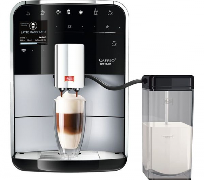 Кофемашина Melitta Caffeo Barista T F 730-201 серебристый/черный