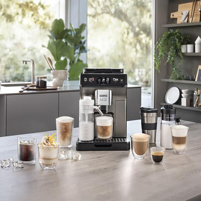 Кофемашина DeLonghi ECAM450.86.T черный/серебристый в магазине «На диване» в Рязани  — Выгодная цена