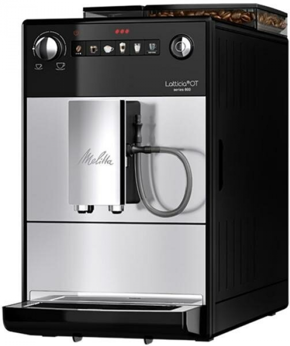 Кофемашина Melitta F 300 Latticia OT silver черный/серебристый