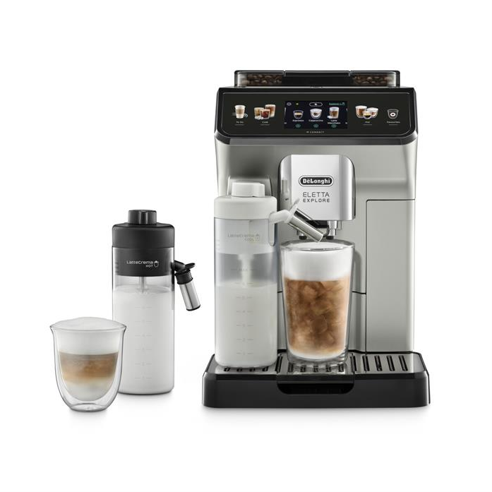 Кофемашина DeLonghi Eletta Explore ECAM450.65.S серебристый в магазине «На диване» в Рязани  — Выгодная цена