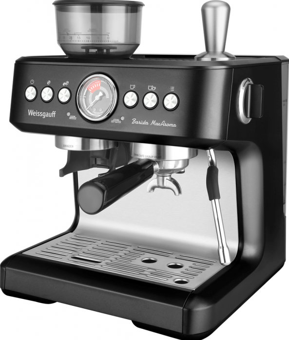 Кофемашина Weissgauff WCM 685 Barista MaxAroma Pro Nero 432 995 в магазине «На диване» в Рязани  — Выгодная цена