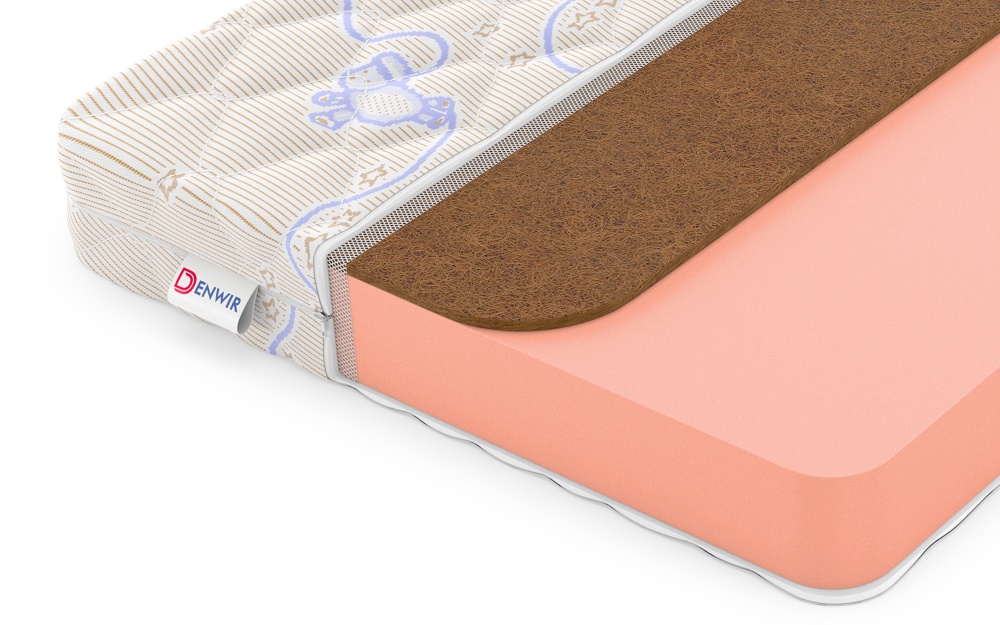 Детский матрас Denwir Baby Springless Top Foam Hard 11 (БЕБИ СПРИНГЛС ТОП ФОМ ХАРД 11) в магазине «На диване» в Рязани  — Выгодная цена