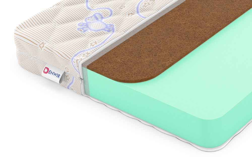 Детский матрас Denwir Baby Springless Eco Foam Hard 11 (БЕБИ СПРИНГЛС ЭКО ФОМ ХАРД 11) в магазине «На диване» в Рязани  — Выгодная цена