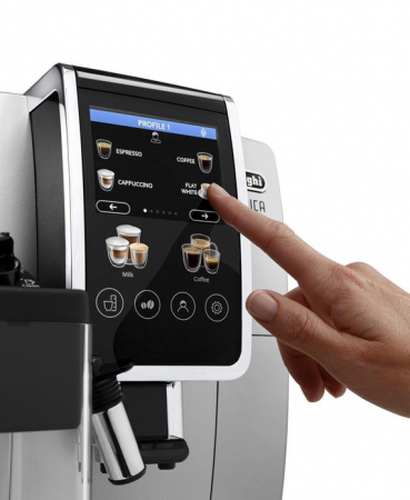 Кофемашина DeLonghi Dinamica Plus ECAM380.85.SB серебристый/черный в магазине «На диване» в Рязани  — Выгодная цена
